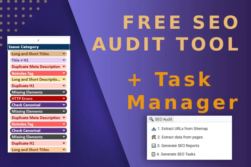 Free SEO Audit Tool + Automated Task Manager